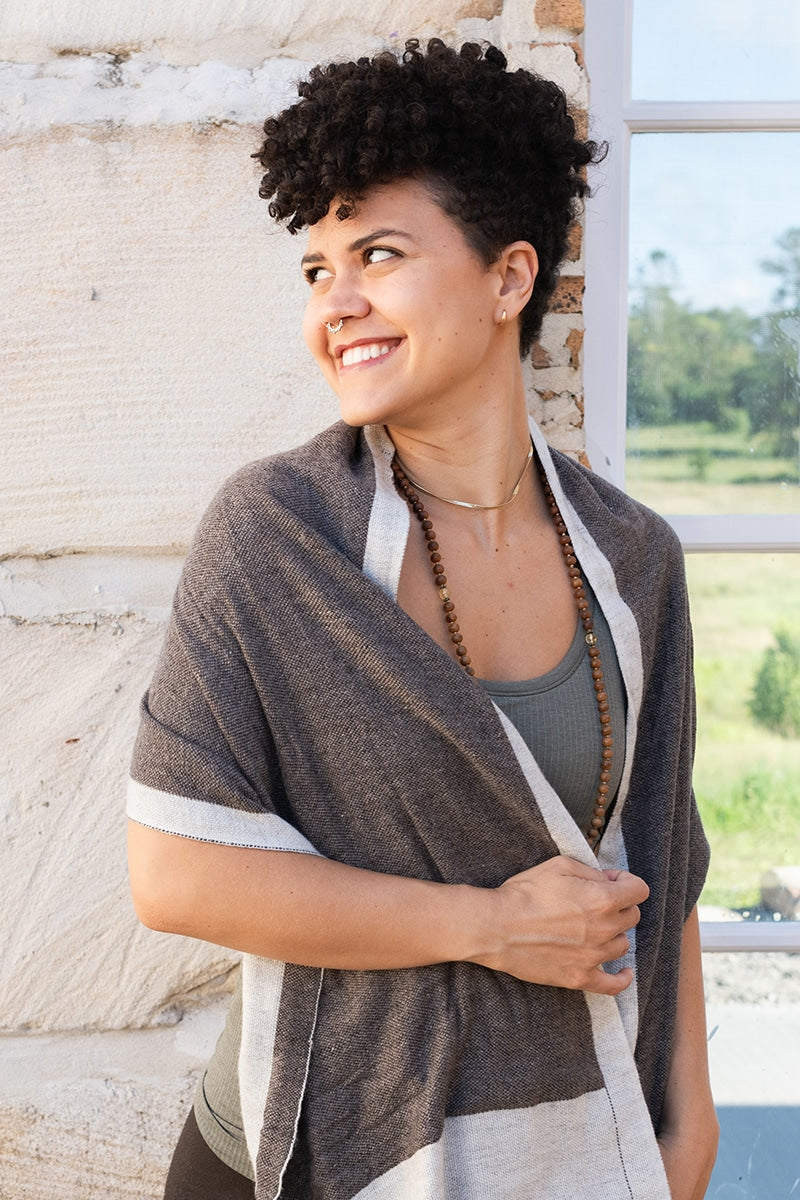 Natura Scarf / small - Cacao