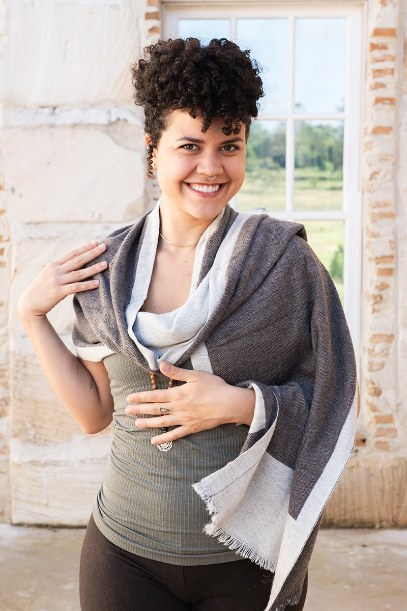 Natura Scarf / small - Cacao