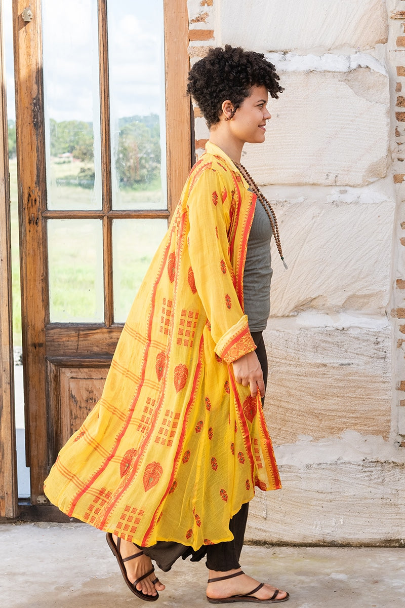 Vintage Sari Dustcoat - Joia - Cotton