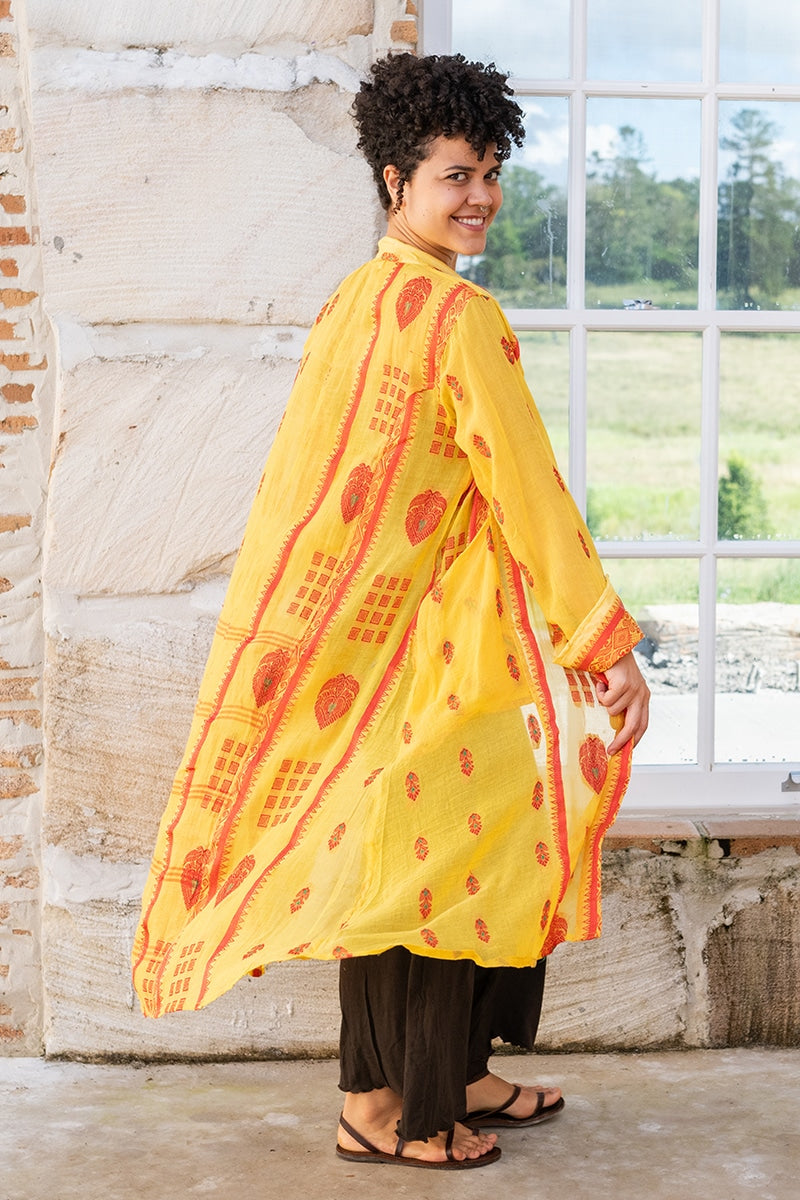 Vintage Sari Dustcoat - Joia - Cotton