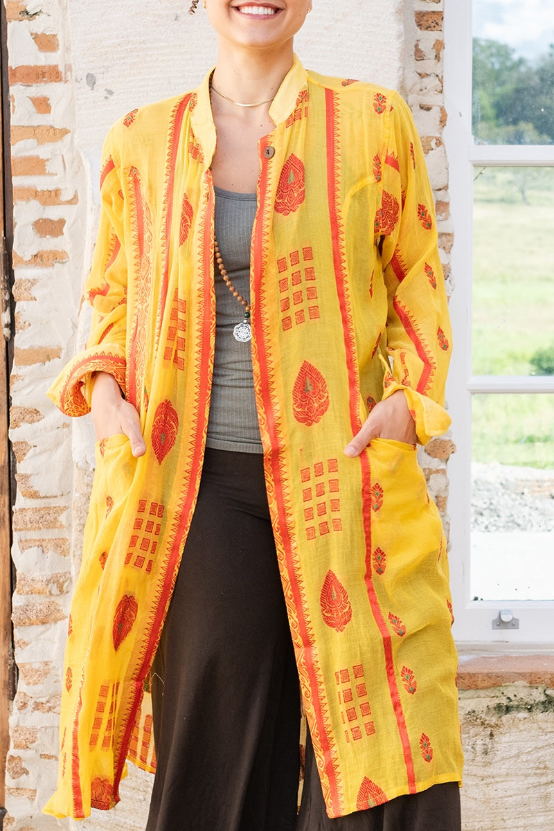 Vintage Sari Dustcoat - Joia - Cotton