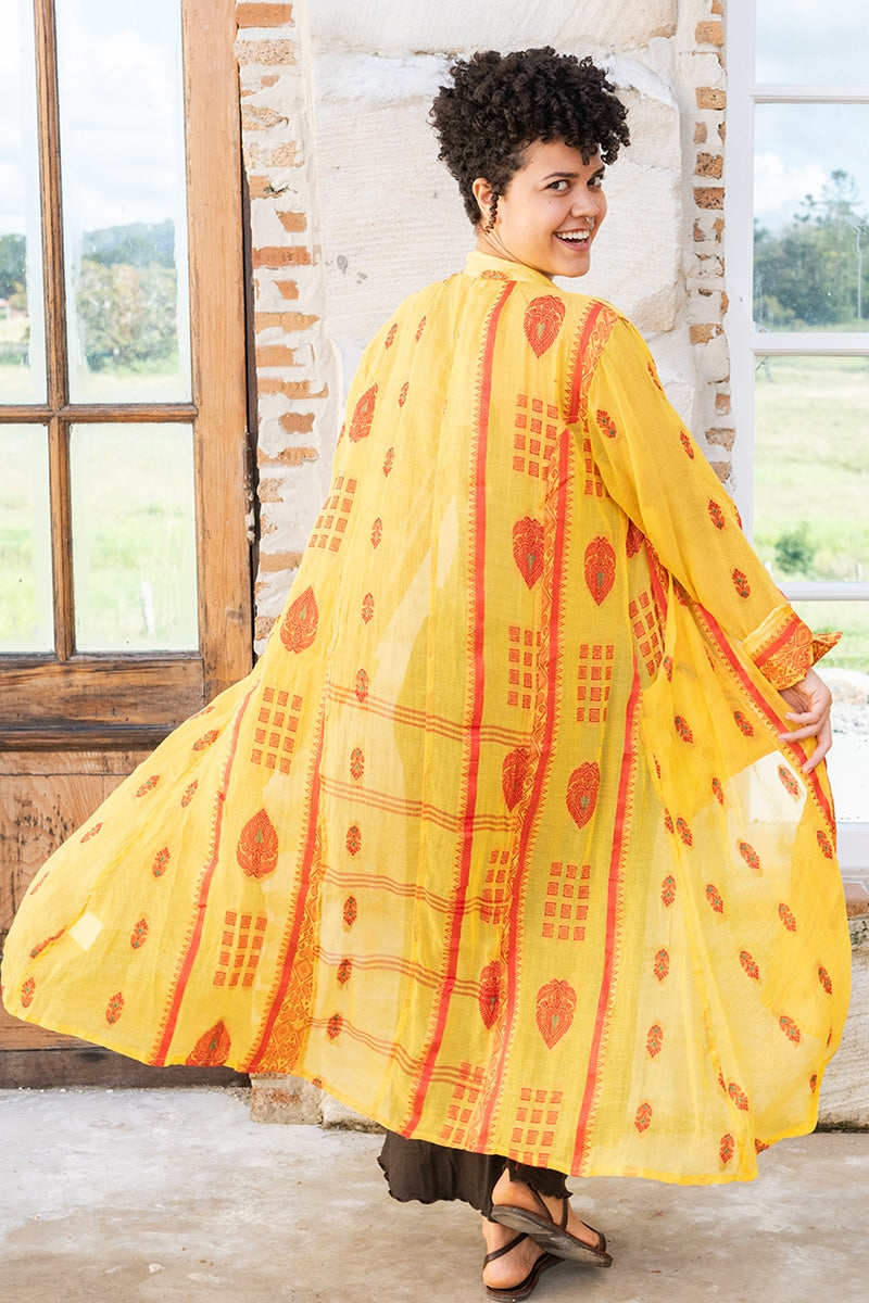 Vintage Sari Dustcoat - Joia - Cotton