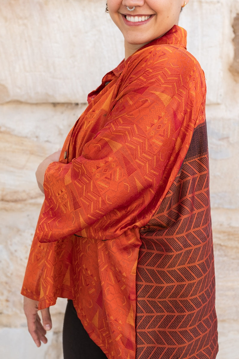 Vintage Sari Amira - Serjipe - wool - silk