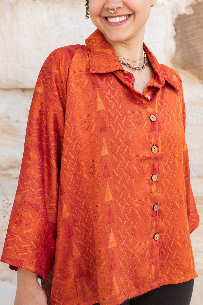 Vintage Sari Amira - Serjipe - wool - silk
