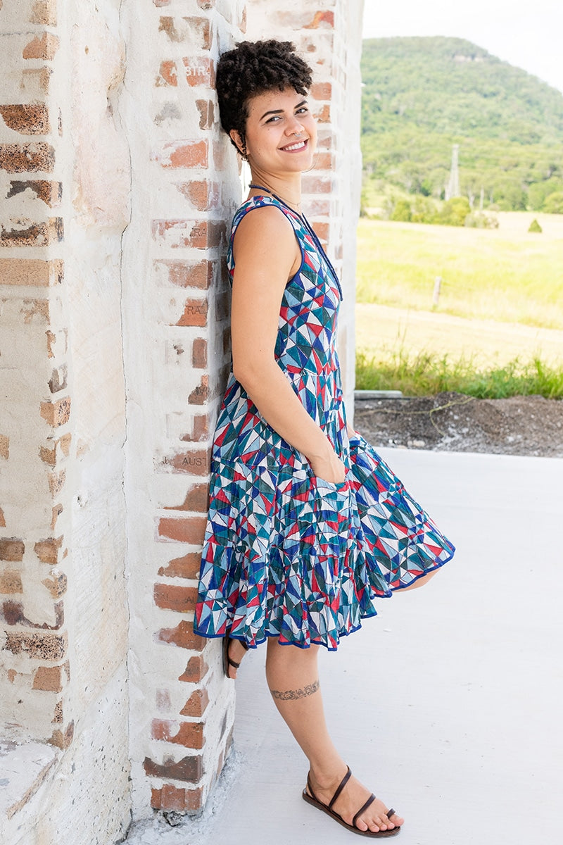 Flamenco Dress Knee Length - Matrix