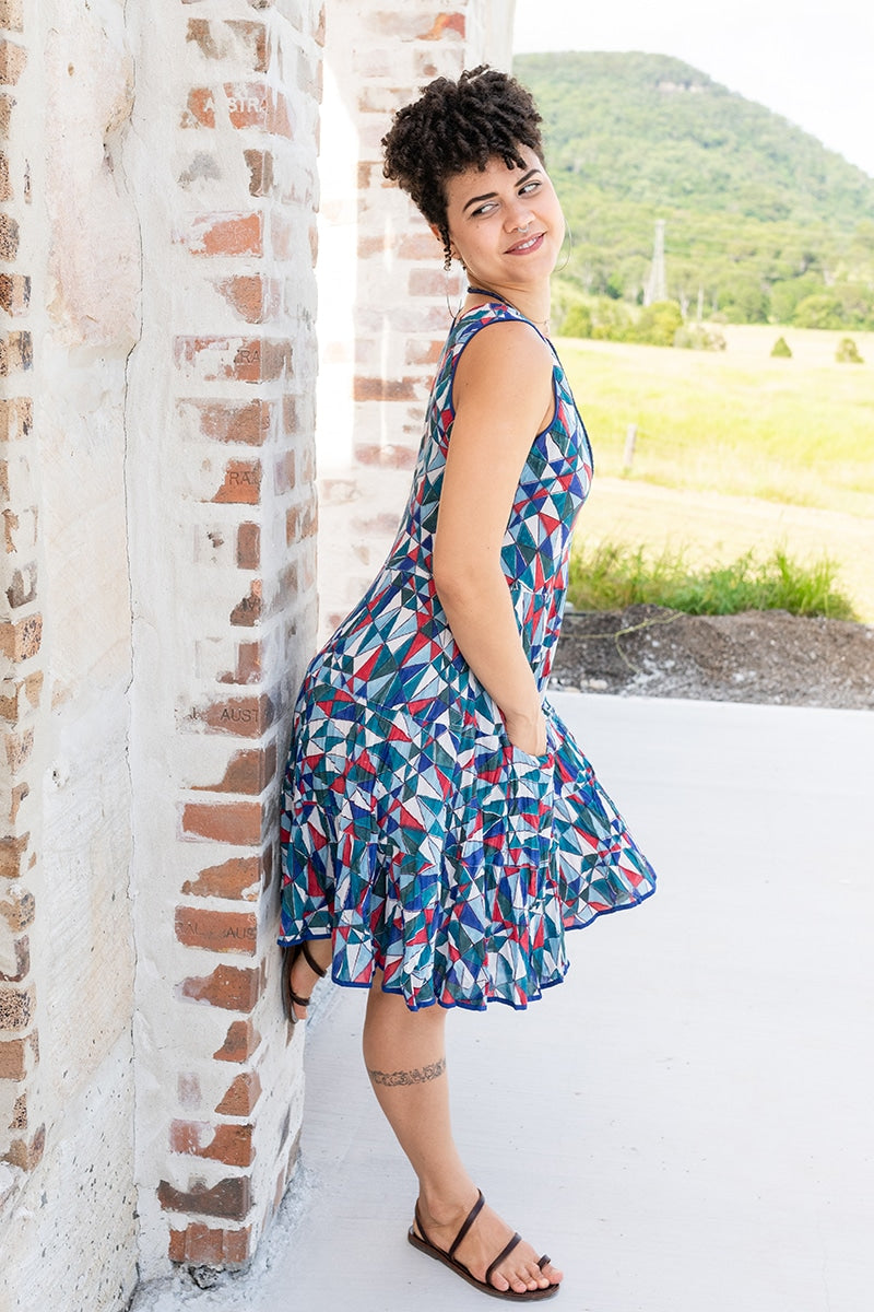 Flamenco Dress Knee Length - Matrix