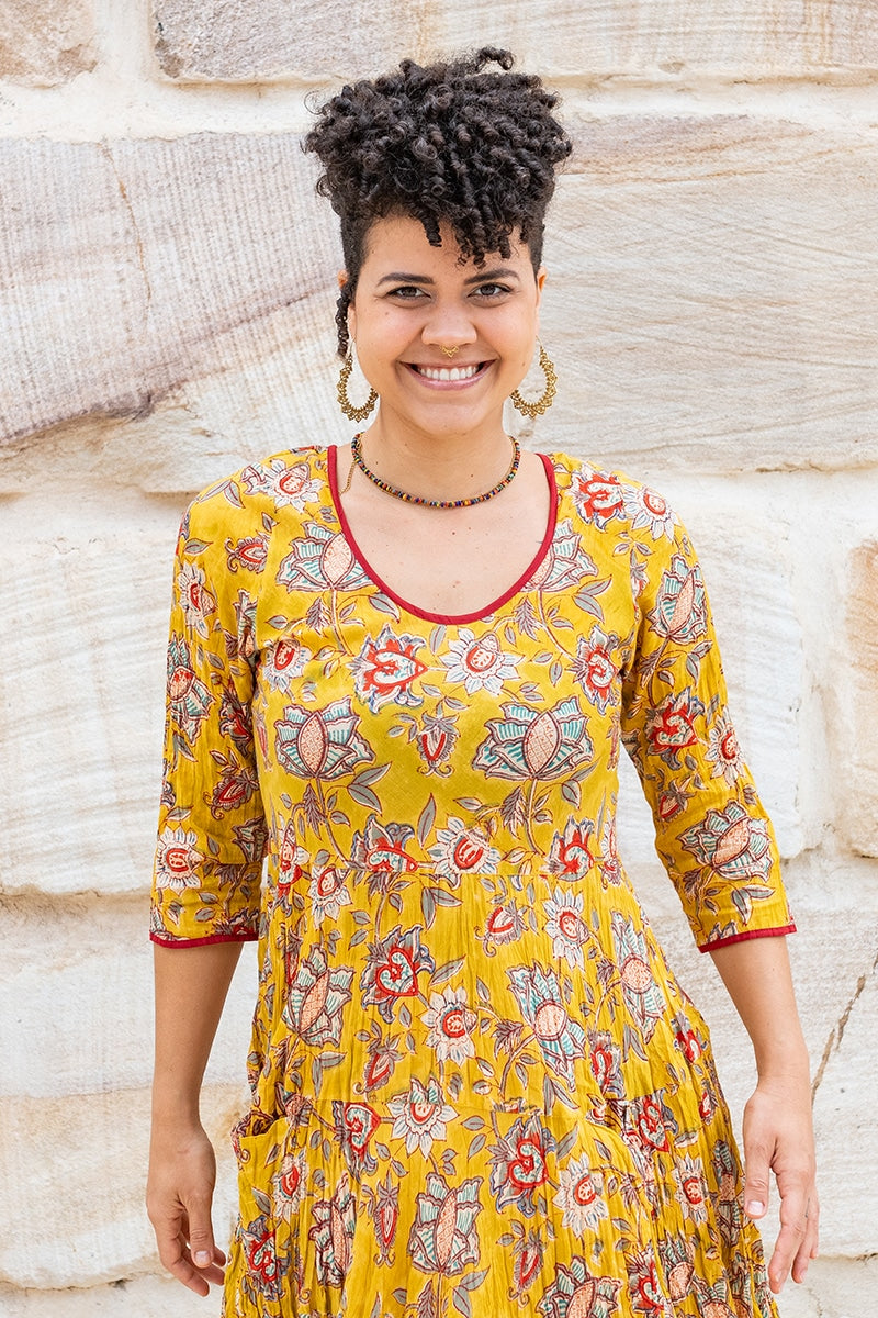 Flamenco Dress with Sleeves - Sunset