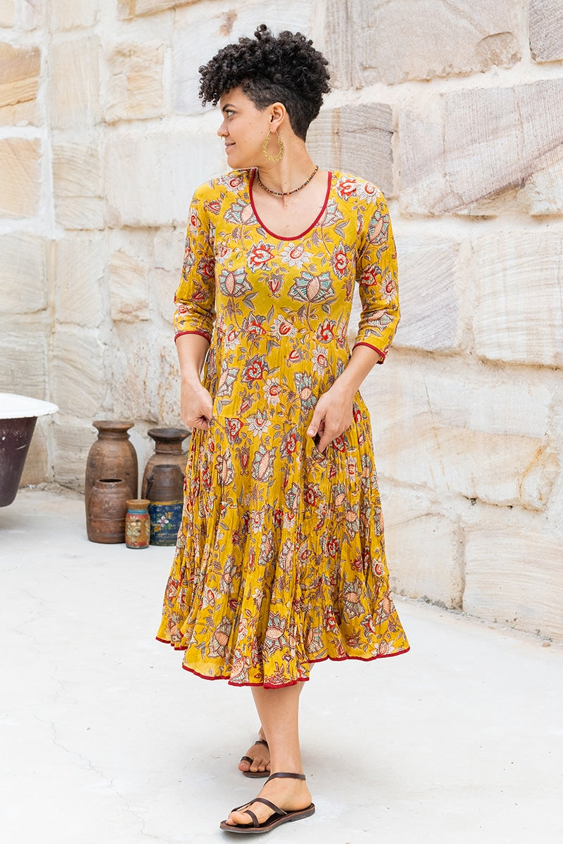 Flamenco Dress with Sleeves - Sunset