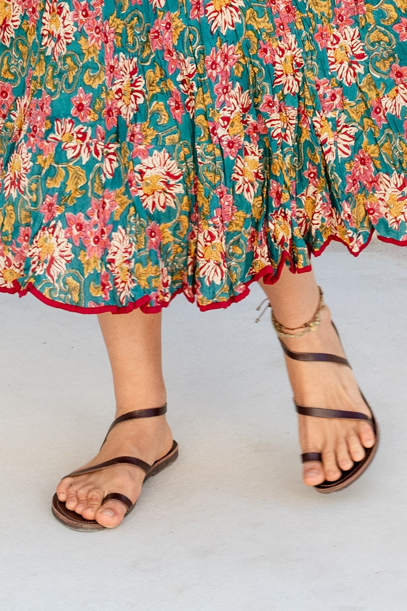 Athena Sandals - Dark Tan