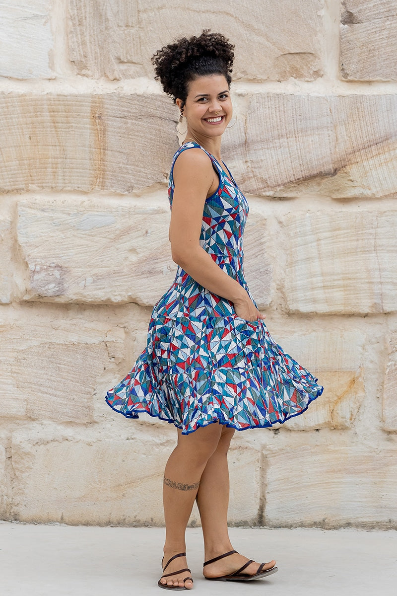Flamenco Dress Knee Length - Matrix