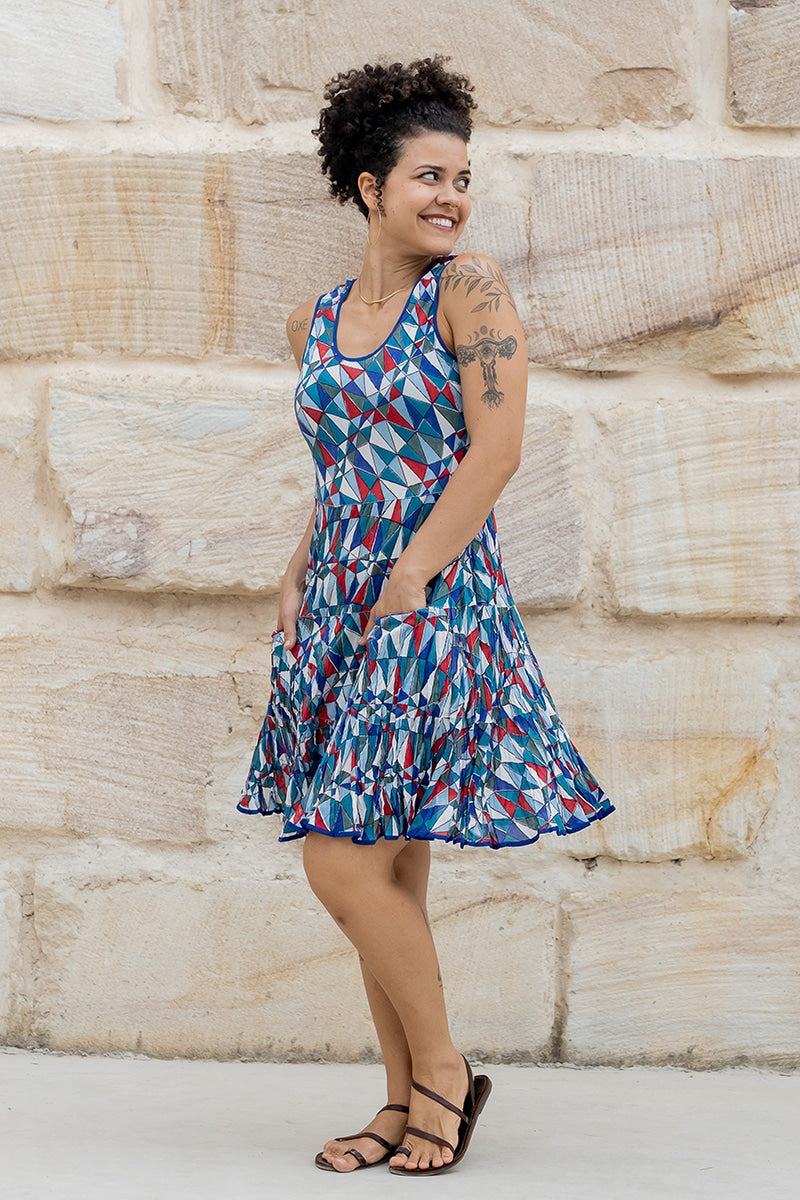 Flamenco Dress Knee Length - Matrix