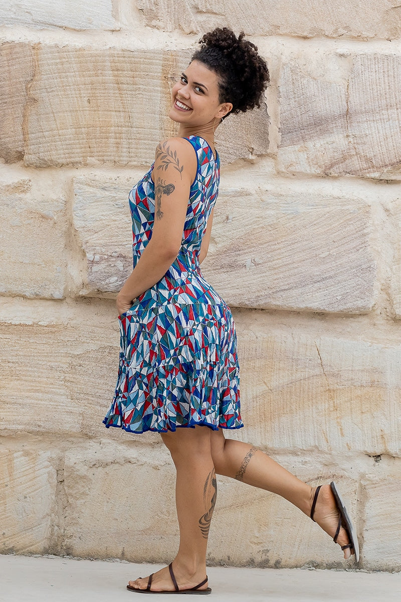 Flamenco Dress Knee Length - Matrix