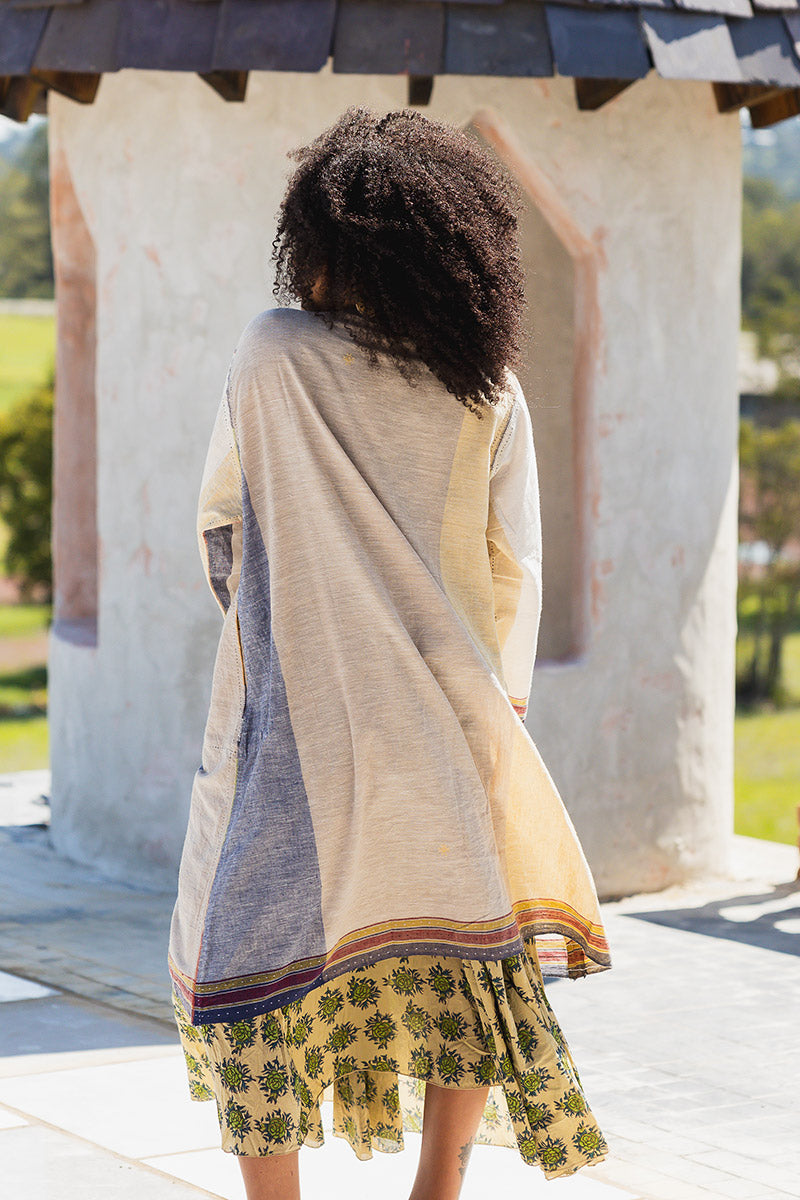 Woven Earth Coat - Riverstone 2