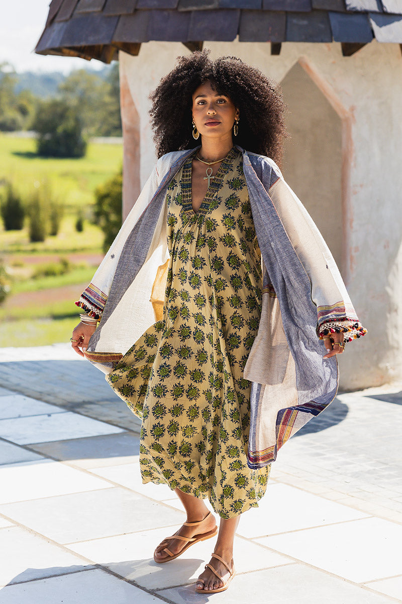 Woven Earth Coat - Riverstone 2