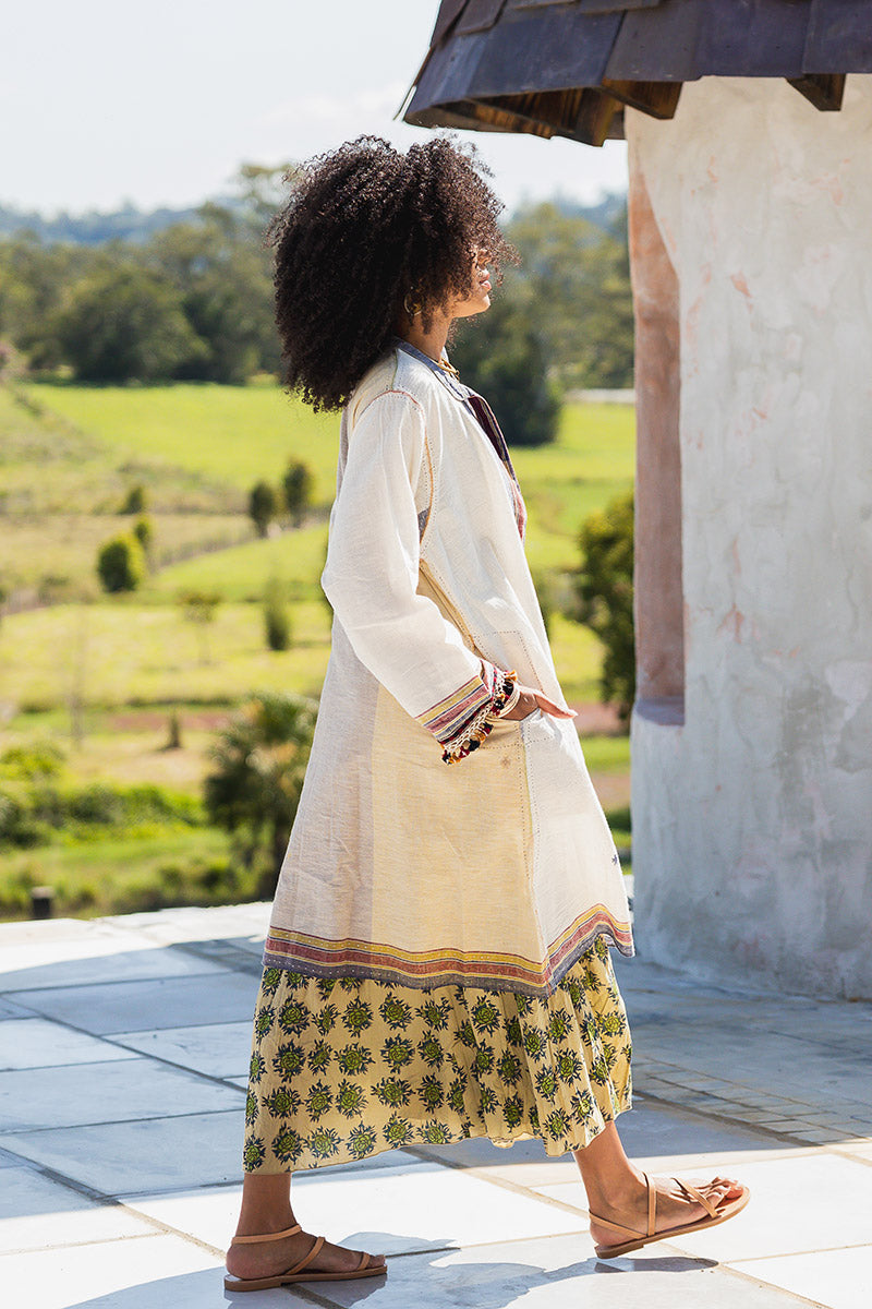Woven Earth Coat - Riverstone 2