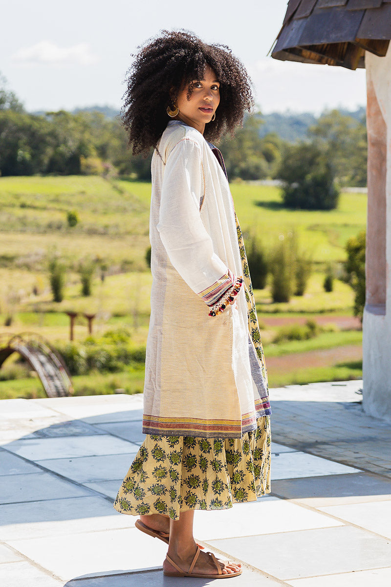 Woven Earth Coat - Riverstone 2