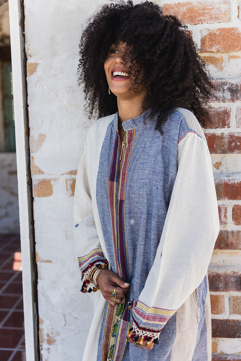 Woven Earth Coat - Riverstone 2