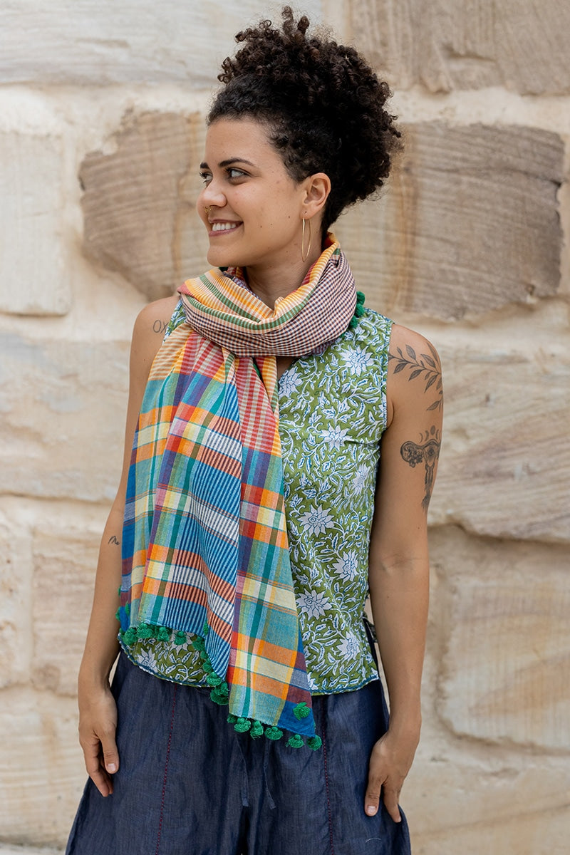 Hand Loomed Cotton Scarf - Elysium