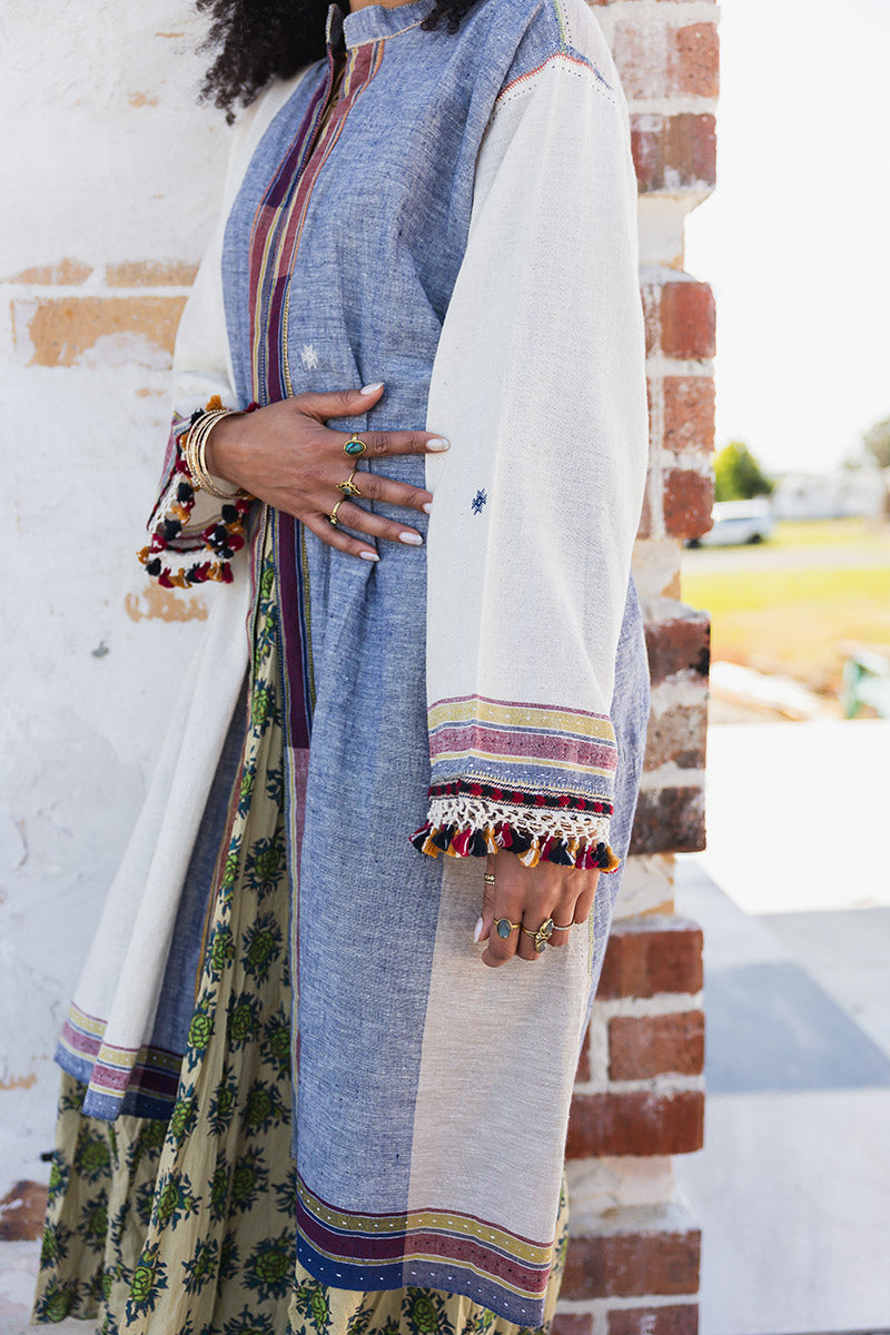 Woven Earth Coat - Riverstone 2