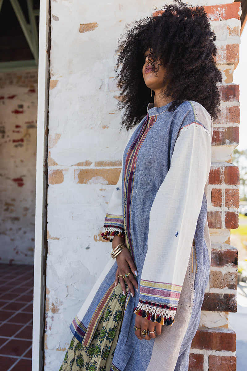 Woven Earth Coat - Riverstone 2