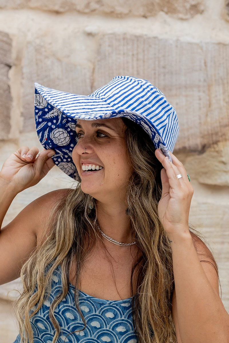 Reversible Hat - Sapphire