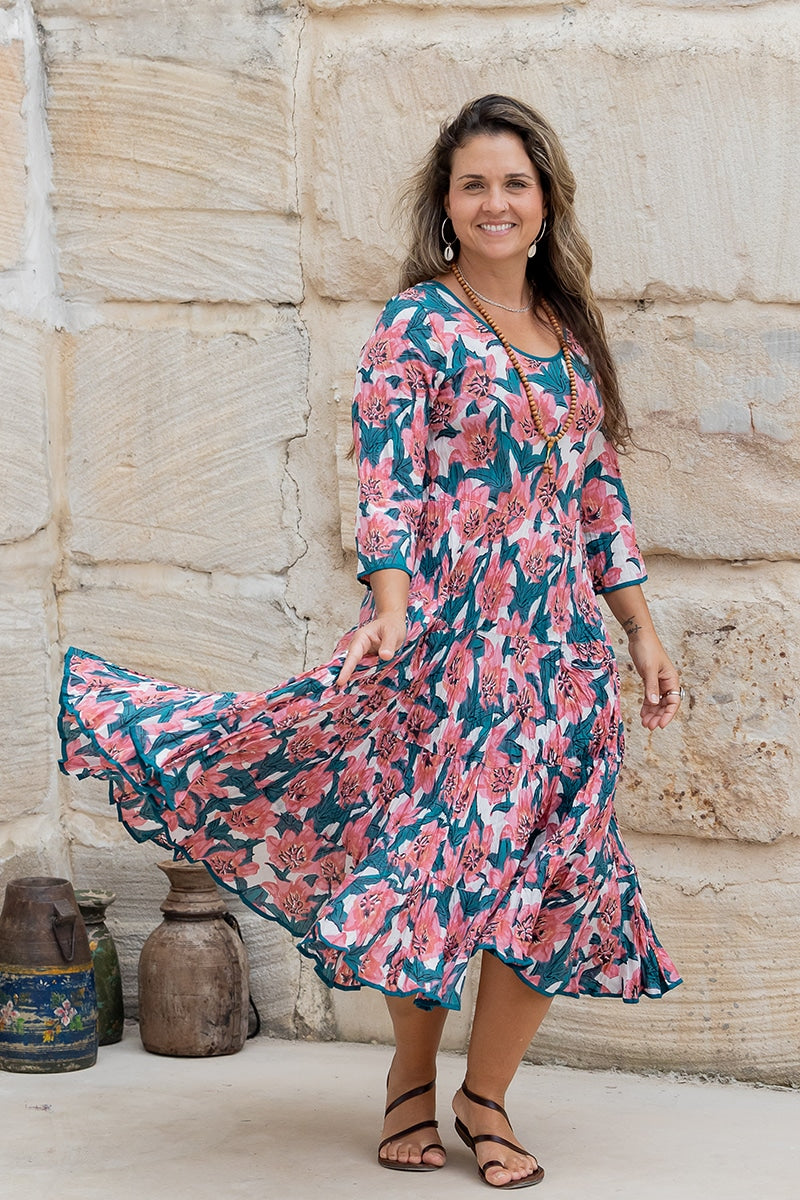 Flamenco Dress with Sleeves - Lily