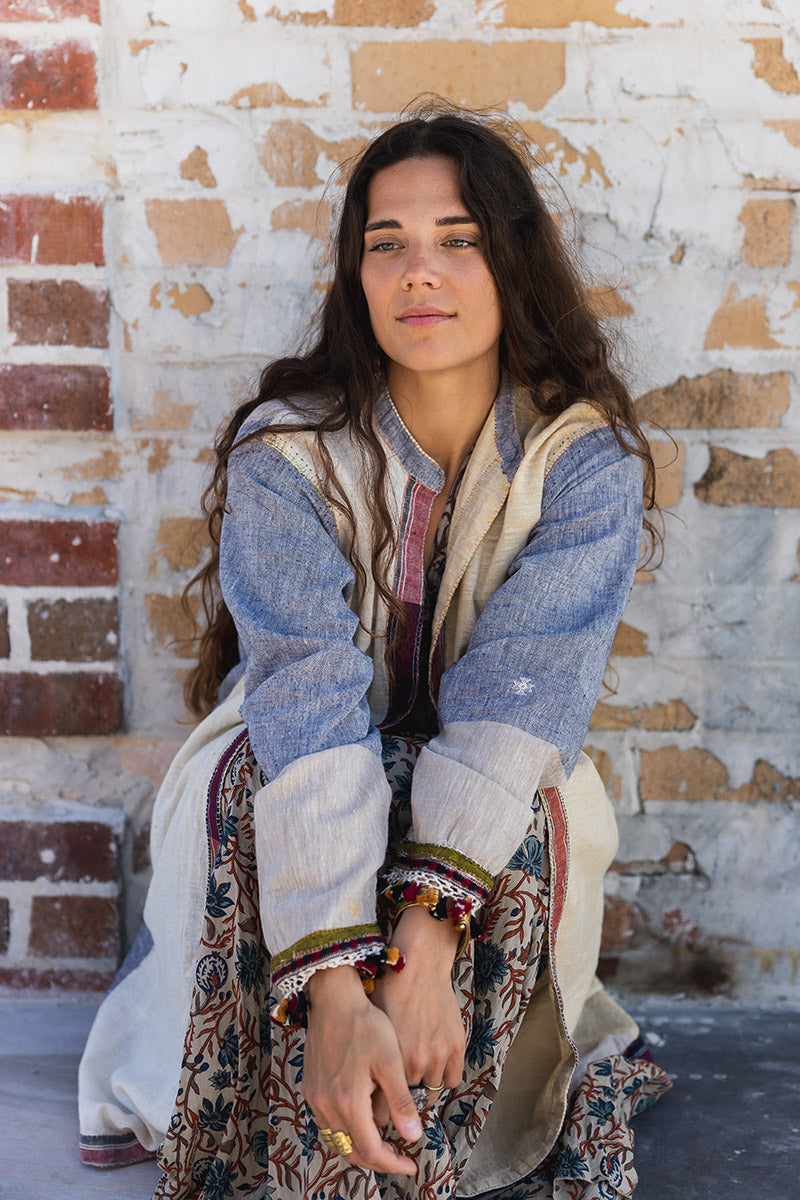 Woven Earth Coat - Riverstone 4