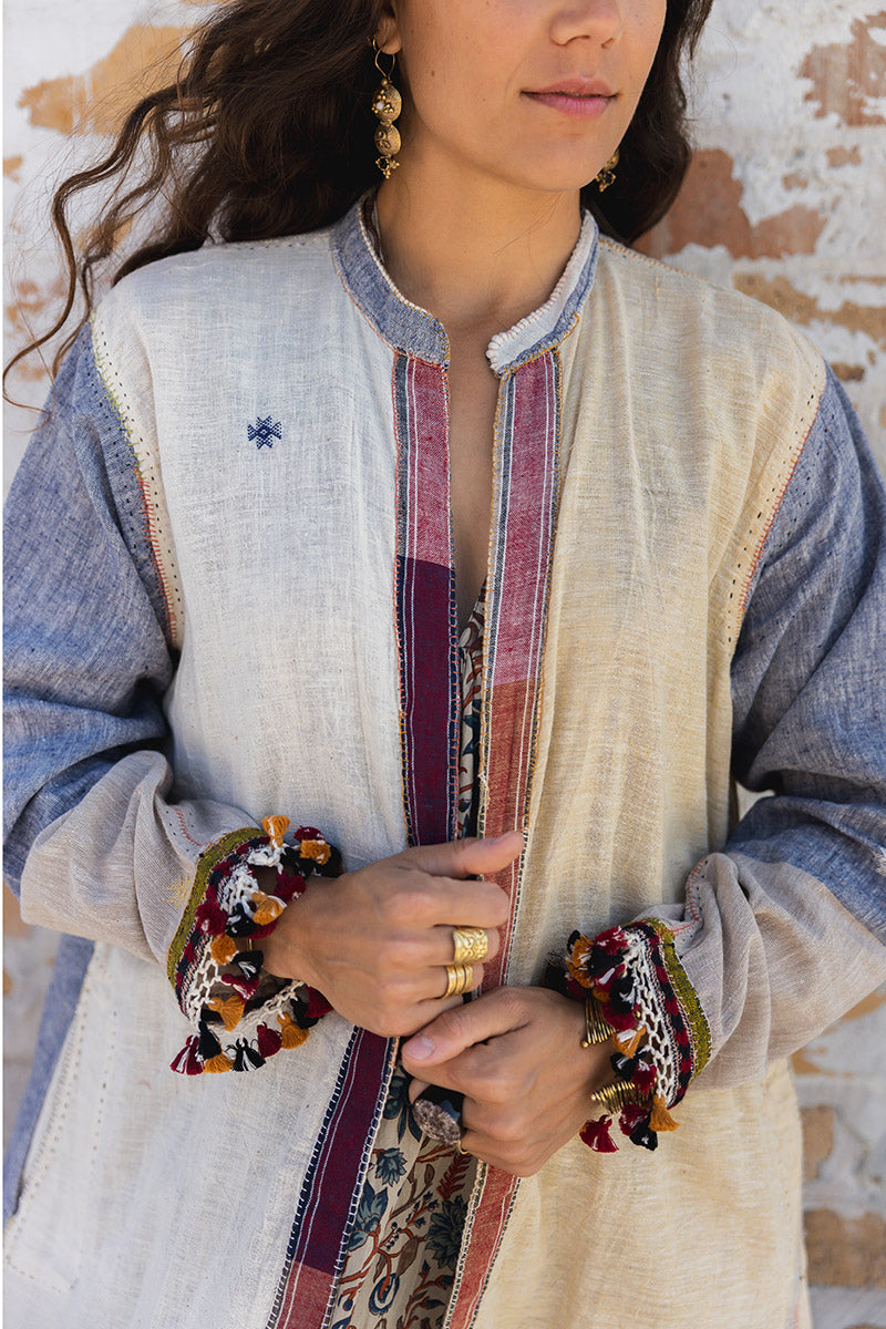 Woven Earth Coat - Riverstone 4