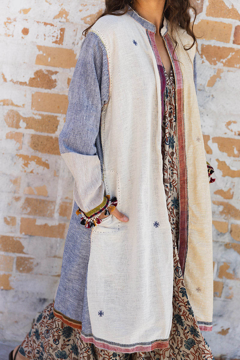 Woven Earth Coat - Riverstone 4