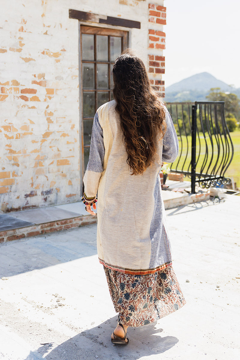 Woven Earth Coat - Riverstone 4