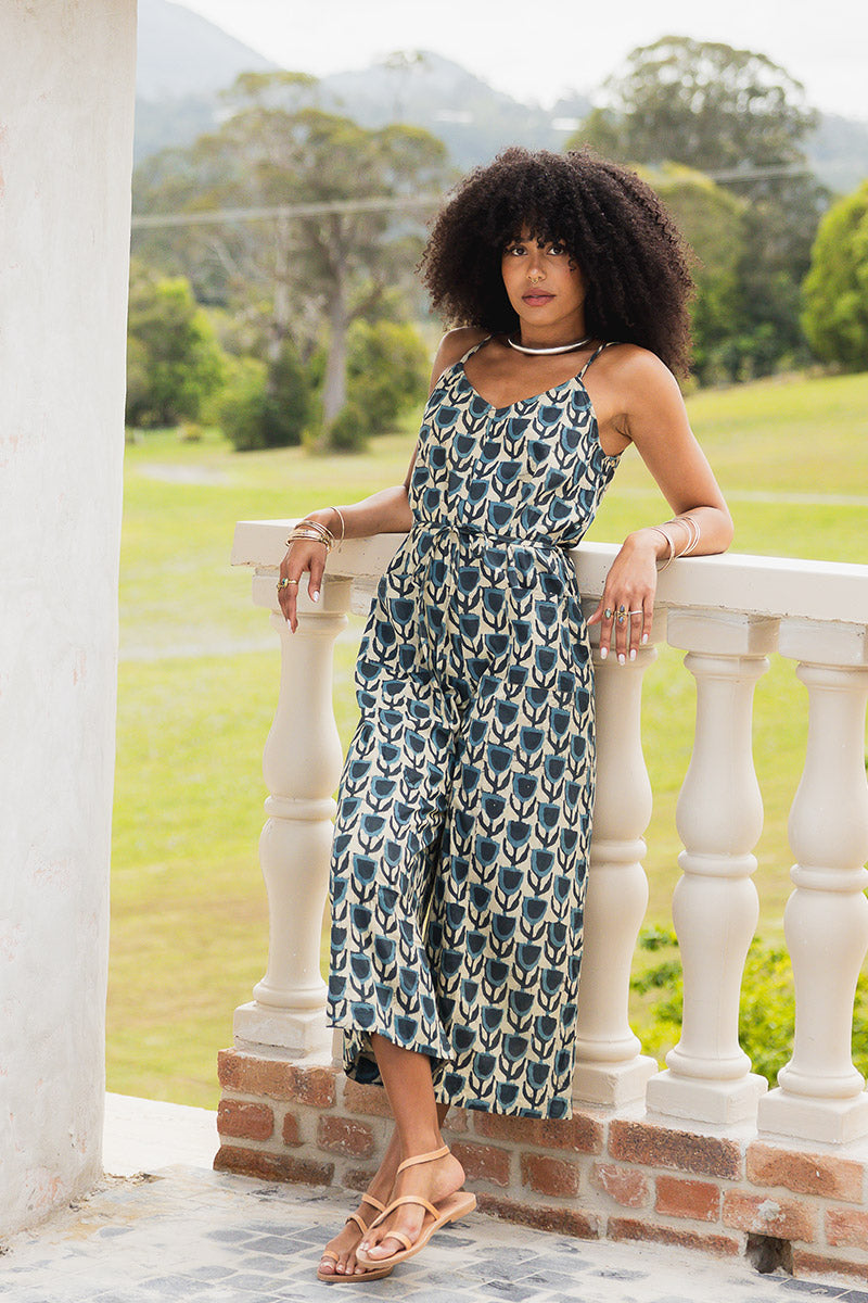 Wildflower Overalls - Kashi Dew