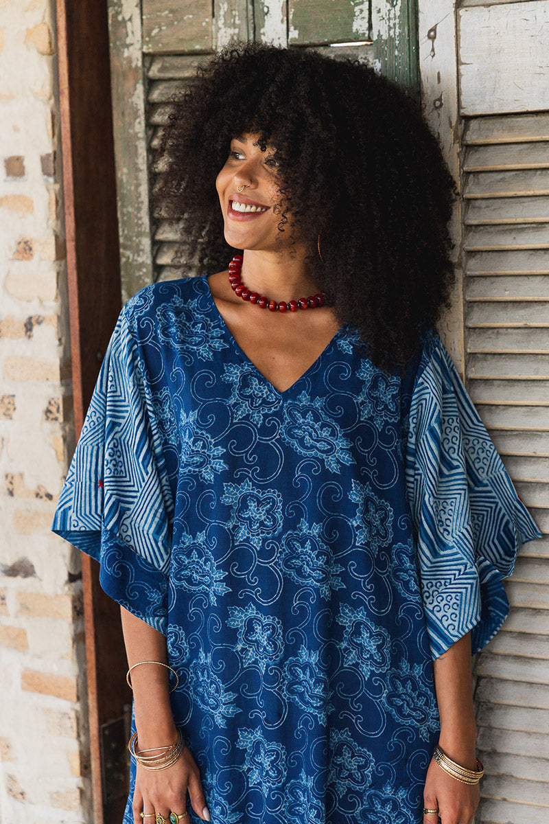 Satori Dress - Indigo Zumi