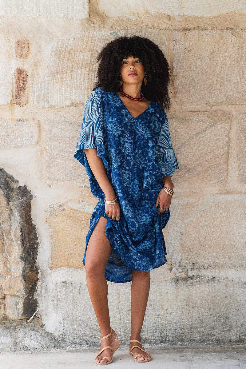 Satori Dress - Indigo Zumi