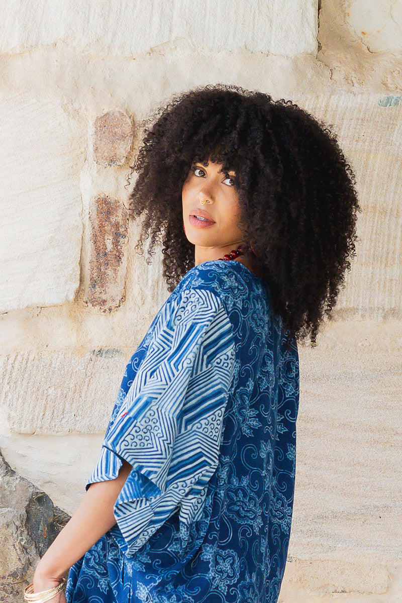 Satori Dress - Indigo Zumi