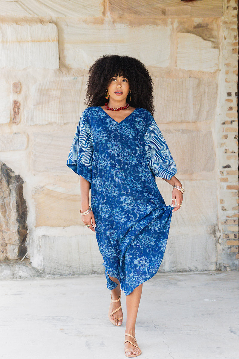 Satori Dress - Indigo Zumi