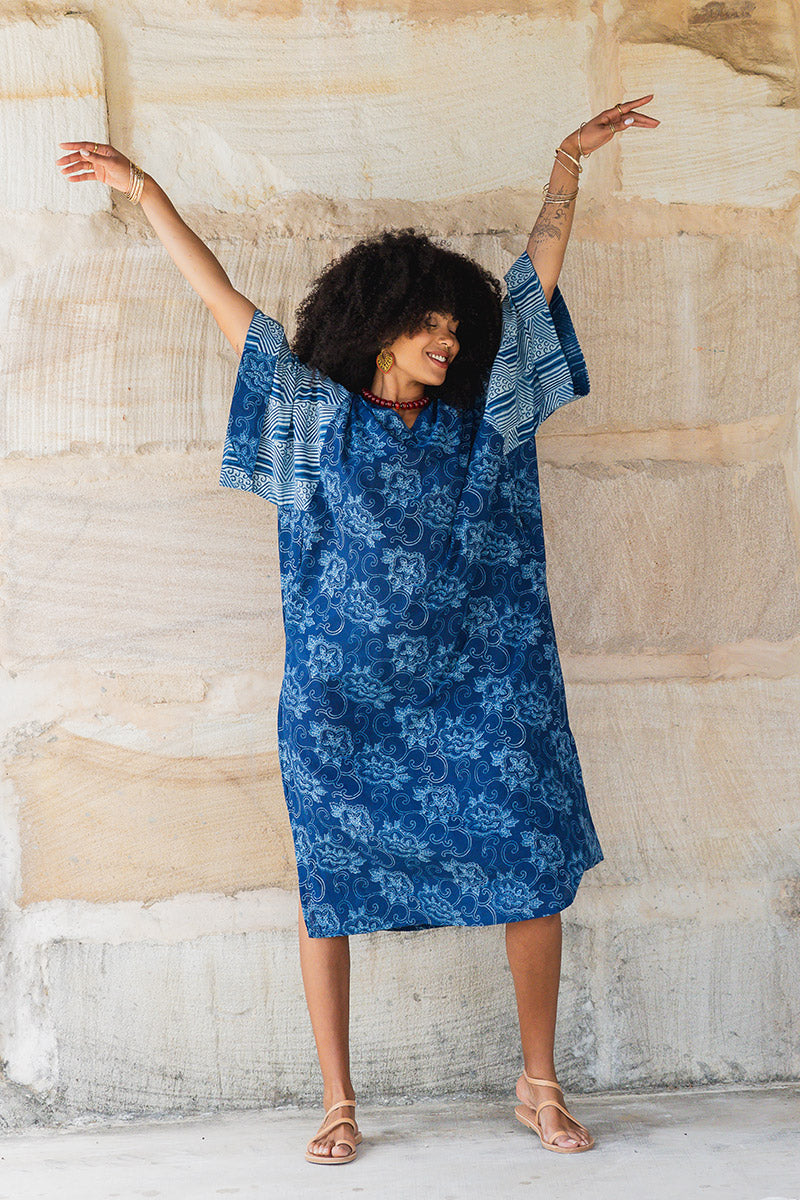 Satori Dress - Indigo Zumi