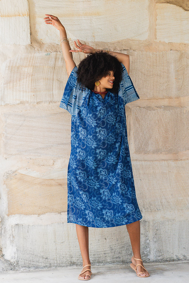 Satori Dress - Indigo Zumi