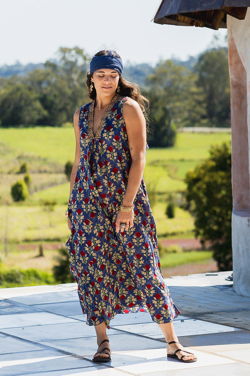Freya Dress - Sapphire Veda