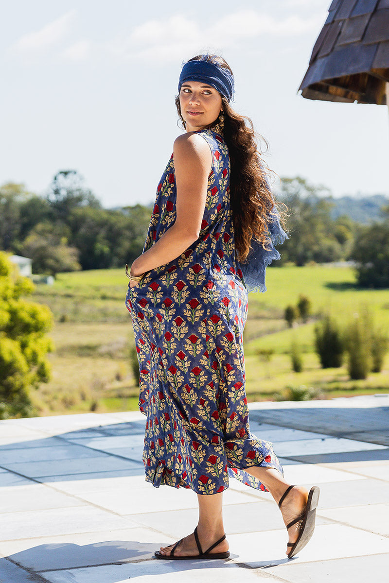 Freya Dress - Sapphire Veda