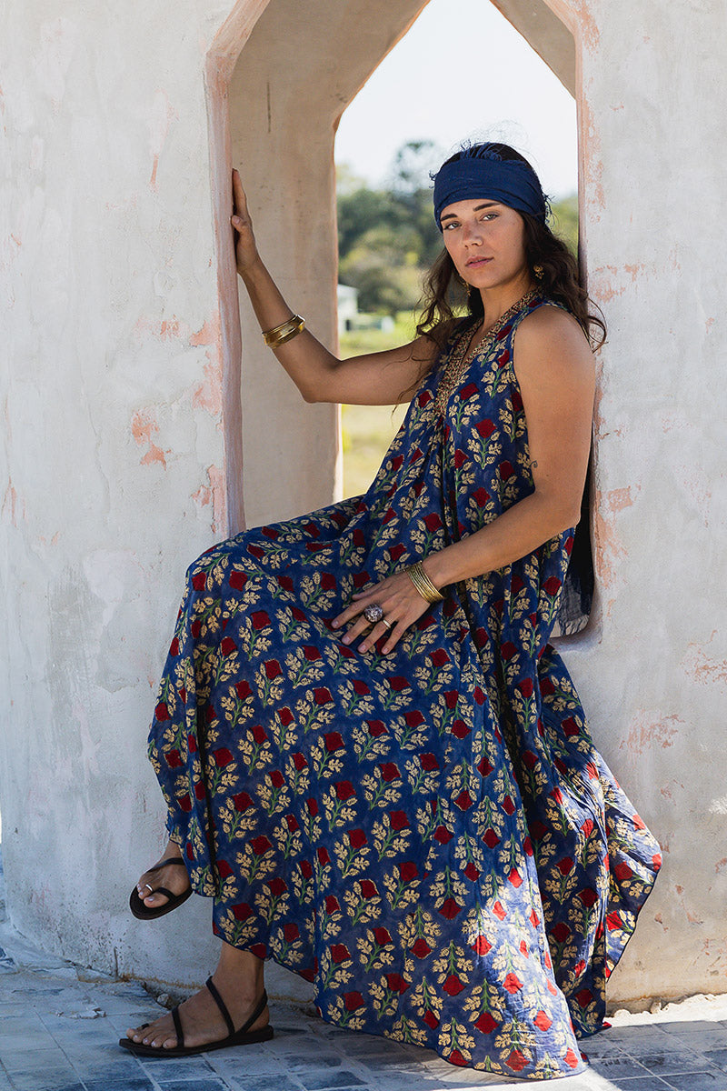 Freya Dress - Sapphire Veda