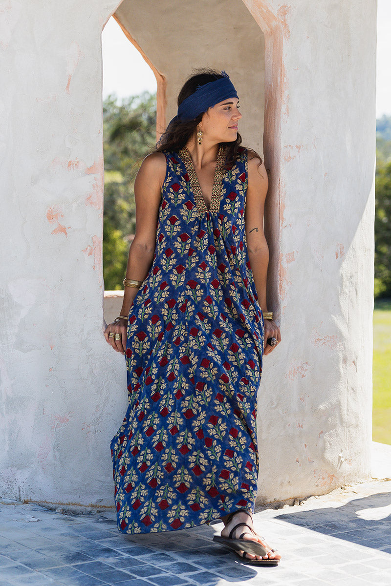 Freya Dress - Sapphire Veda