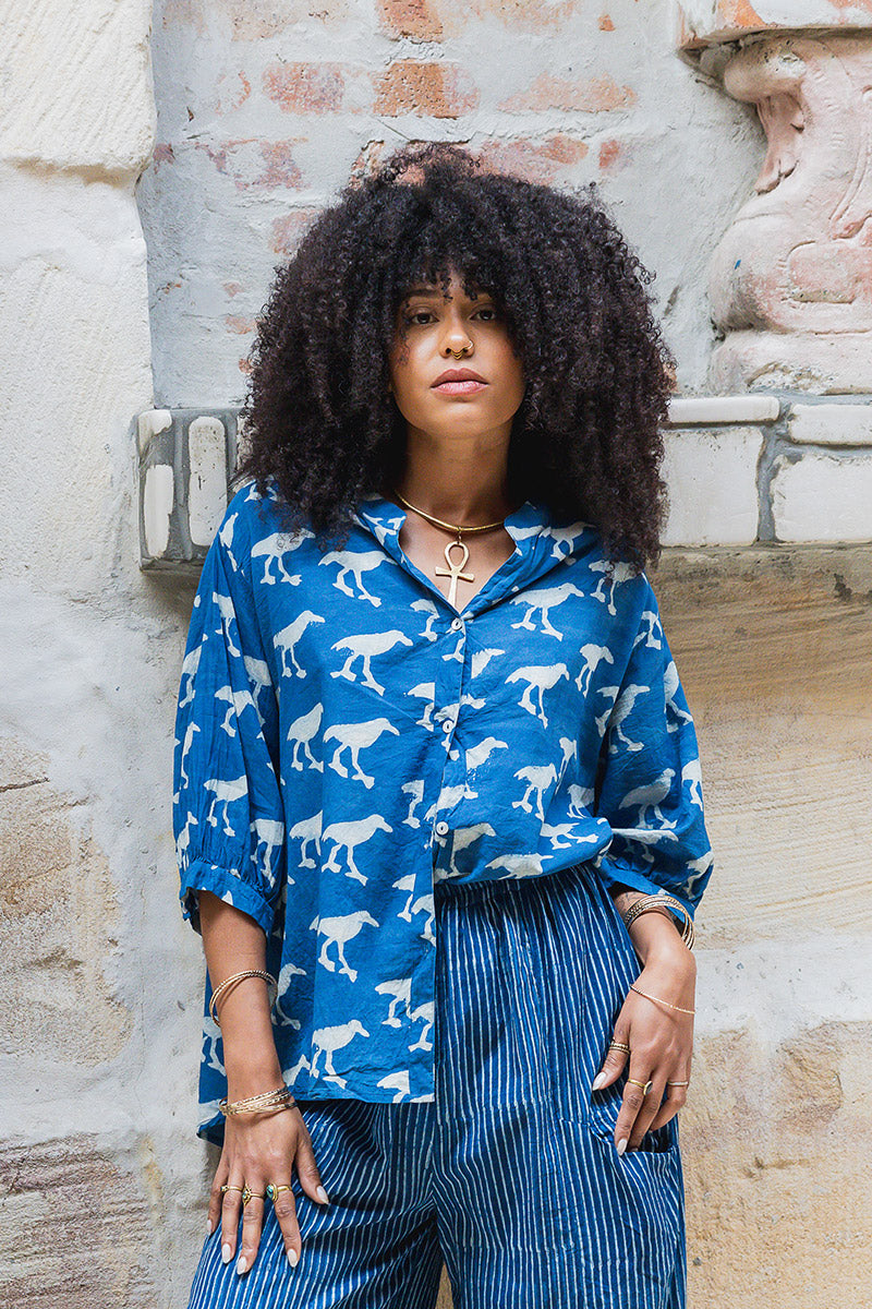 Havana Blouse - Indigo Crow