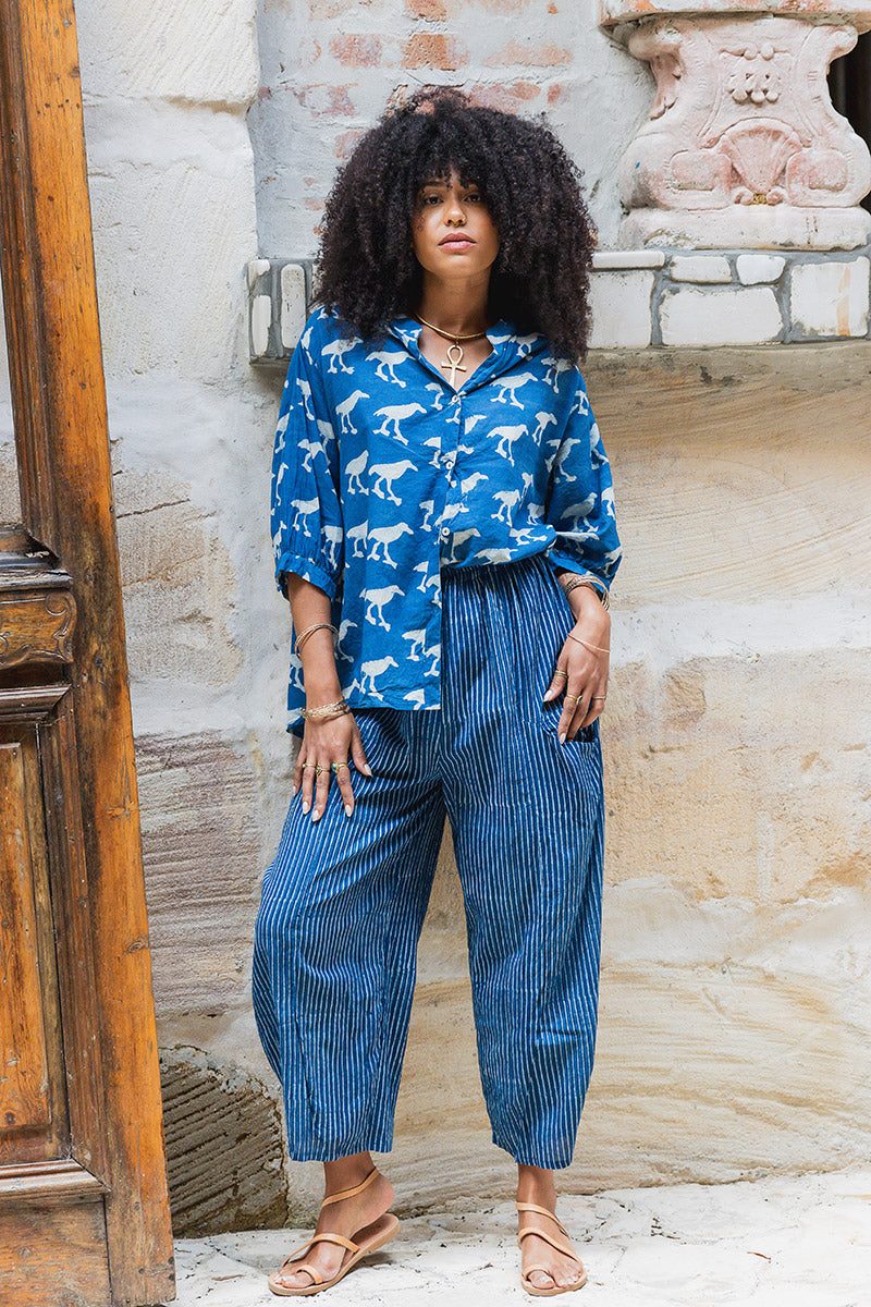 Havana Blouse - Indigo Crow