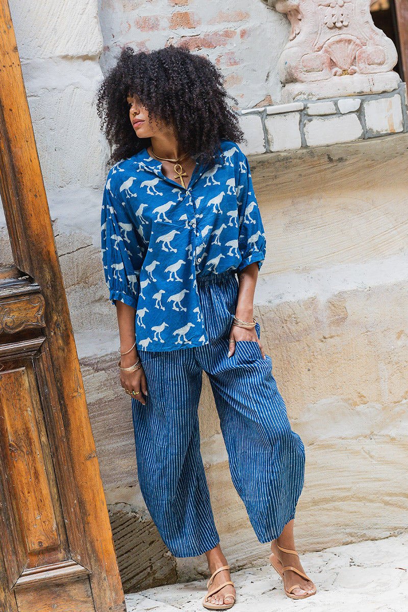 Havana Blouse - Indigo Crow