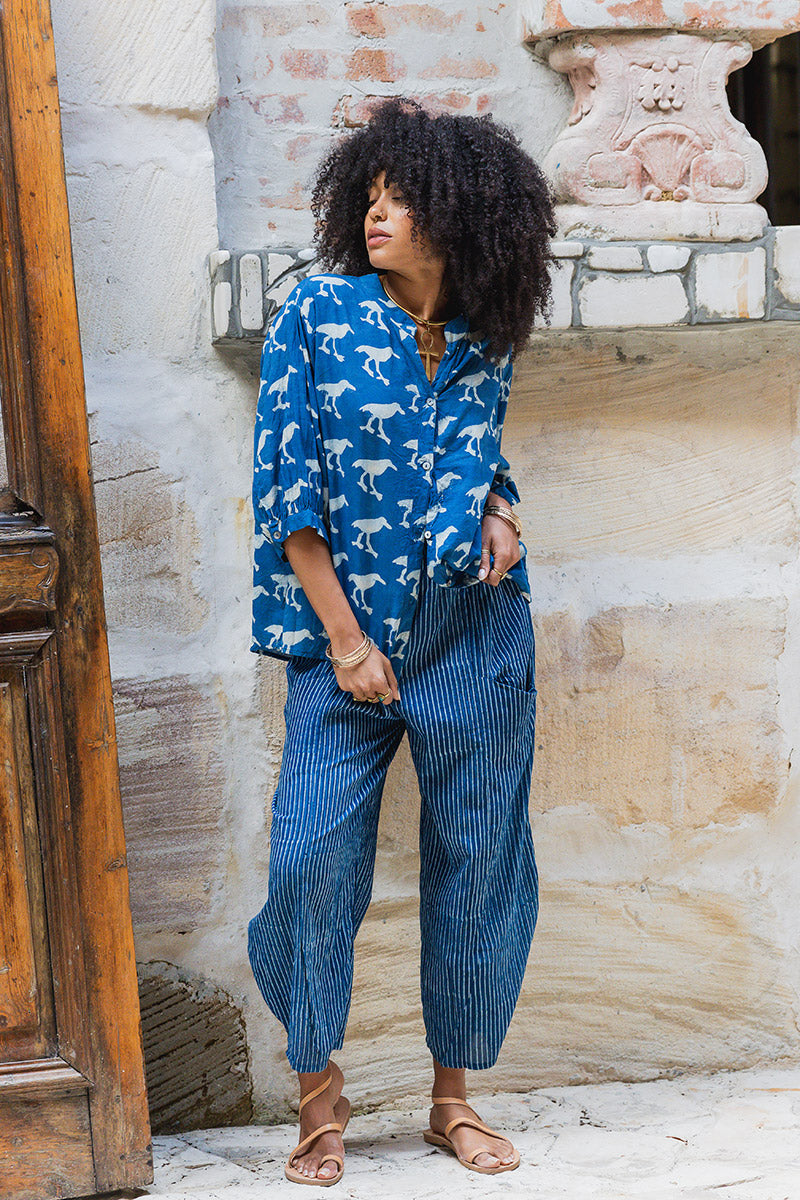 Odyssey Pants - Indigo Stripe