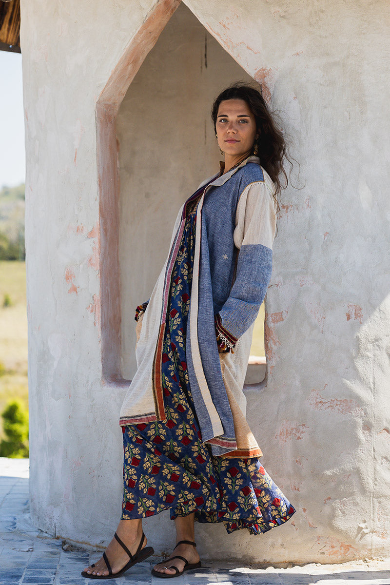 Woven Earth Coat - Riverstone 3