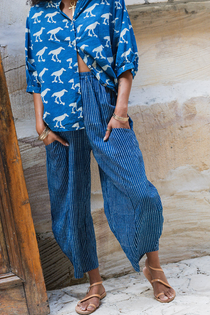 Odyssey Pants - Indigo Stripe