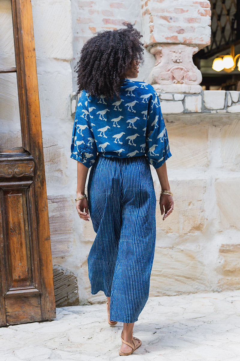 Odyssey Pants - Indigo Stripe