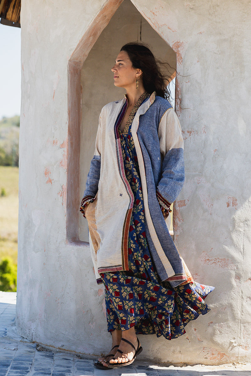 Woven Earth Coat - Riverstone 3