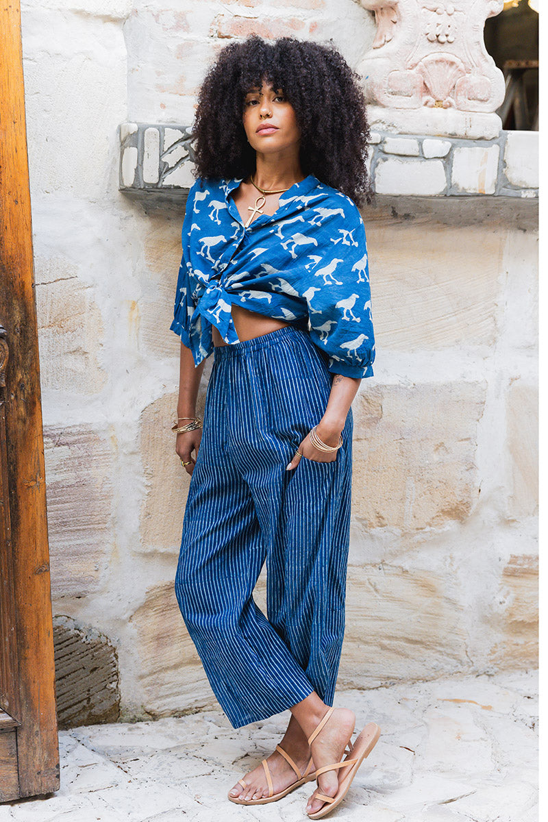 Odyssey Pants - Indigo Stripe